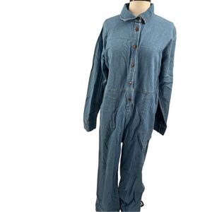 NWT The Simple Folk Denim Boilersuit Jumpsuit Lightweight Blue Size 6